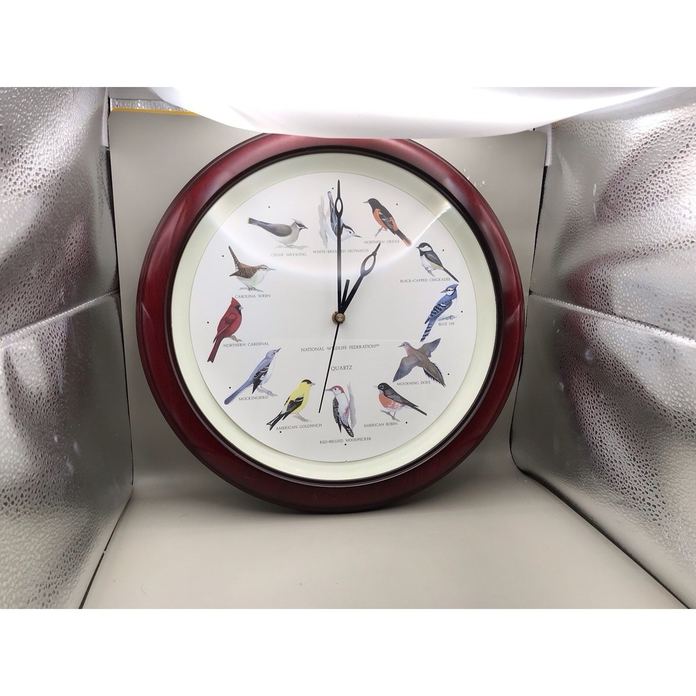 Audubon Clock With Chimes Of Bird Calls Tested Works